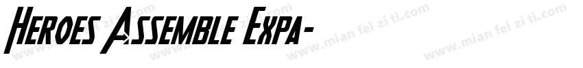 Heroes Assemble Expa字体转换